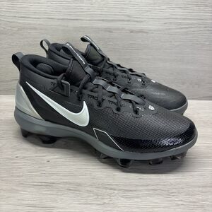 NEW Sz 10 Nike Force Trout 9 Elite MCS Baseball Cleats Black Silver FZ0884-001